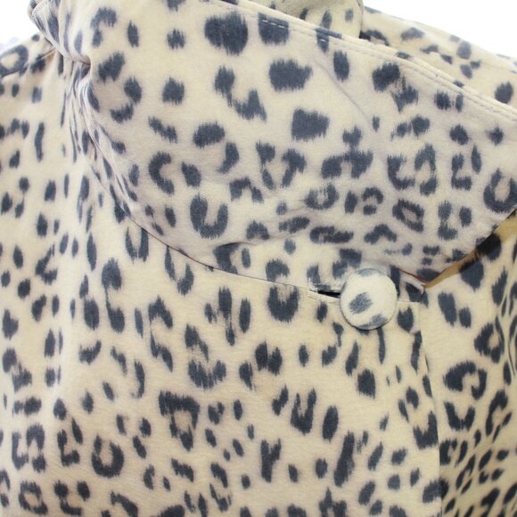 #258 Chico's Animal Print Leather Dress Jacket Size 3 (16) - Picture 10 of 10